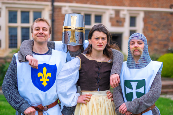 Image displaying 4 actors from Three Inch Fools featuring in King Arthur and the Holy Fail