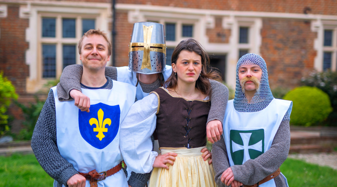 Image displaying 4 actors from Three Inch Fools featuring in King Arthur and the Holy Fail